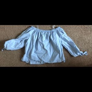 off the shoulder shirt